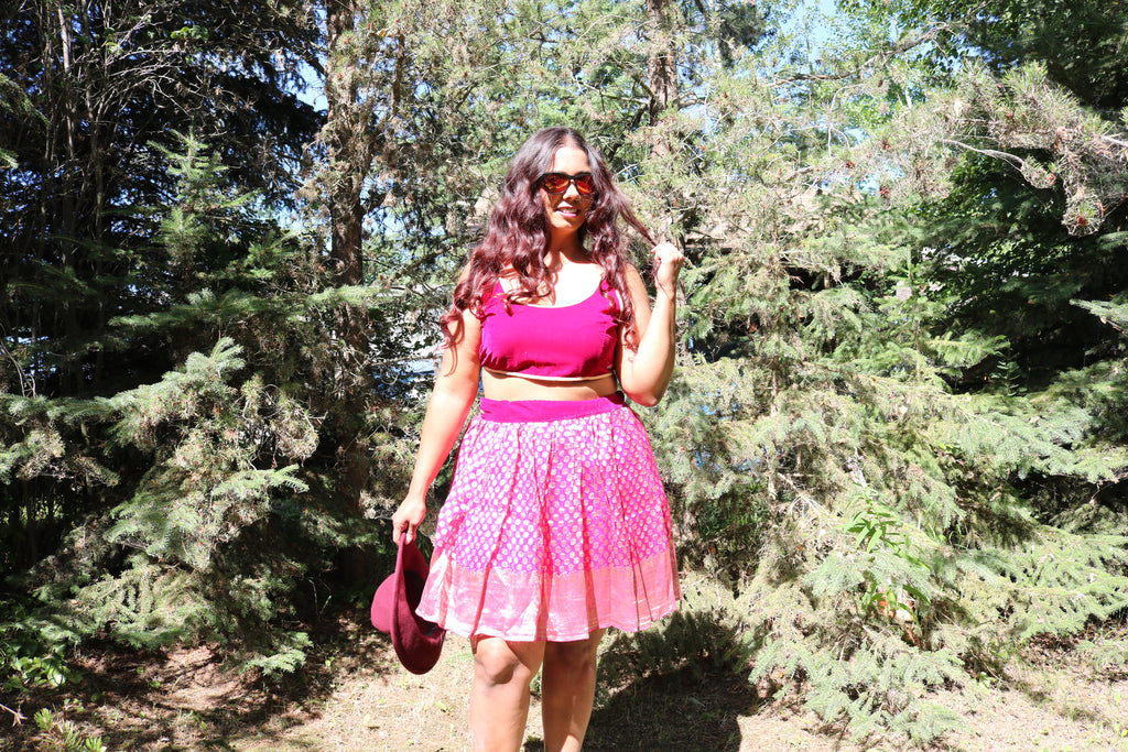 ”Maharani’s Raspberry Romance” Mini Co-ord Set