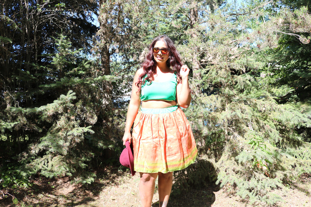 “Maharani’s Amber Glow” Mini Co-ord Set