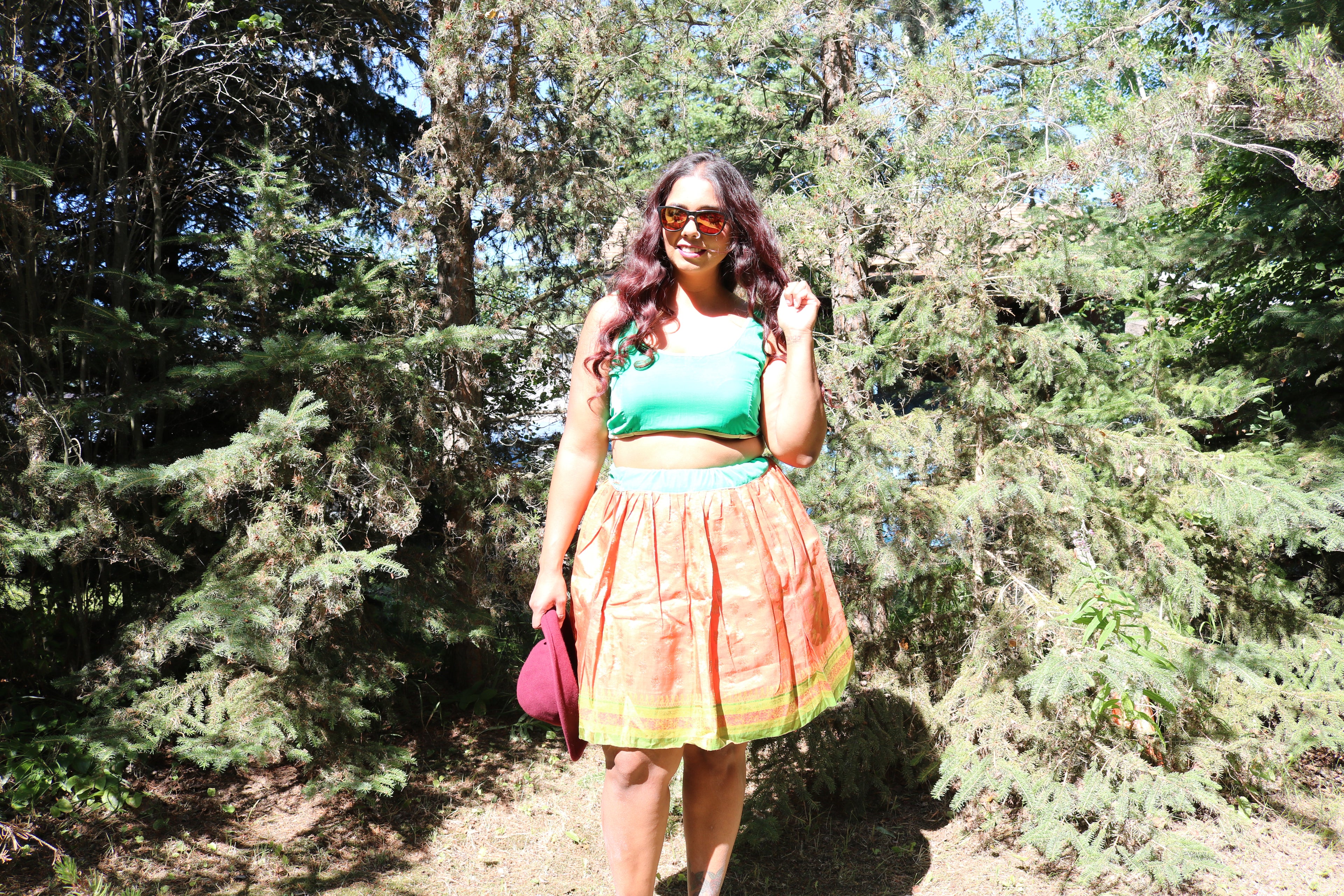 “Maharani’s Amber Glow” Mini Co-ord Set