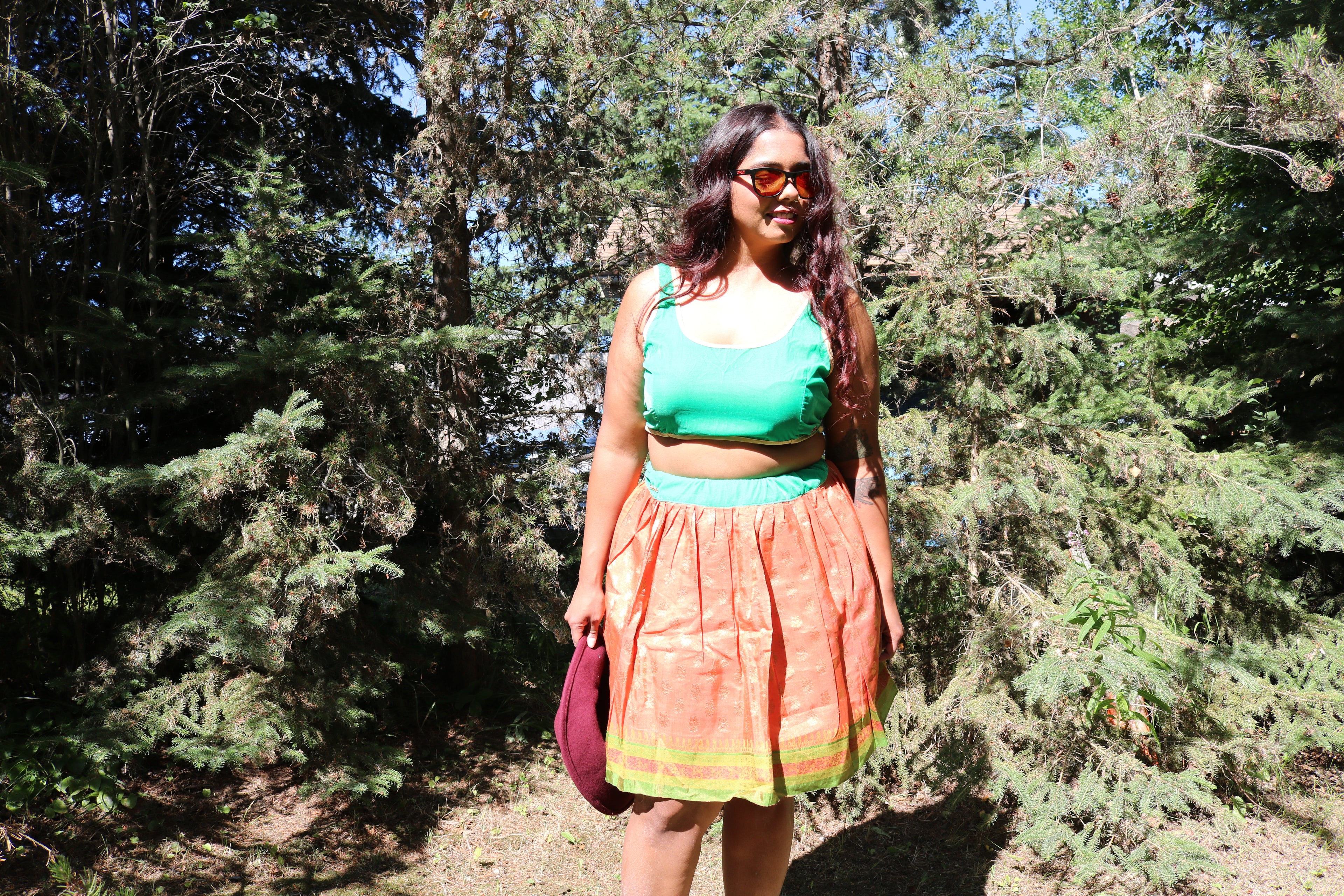 “Maharani’s Amber Glow” Mini Co-ord Set