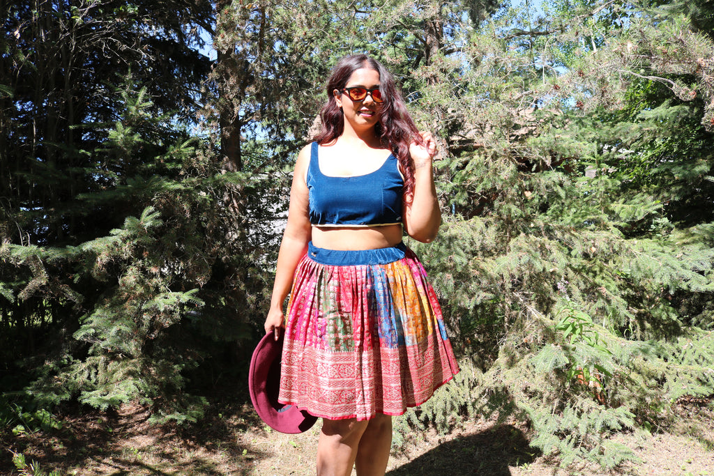 “Maharani’s Rainbow Radiance” Mini Co-ord Set