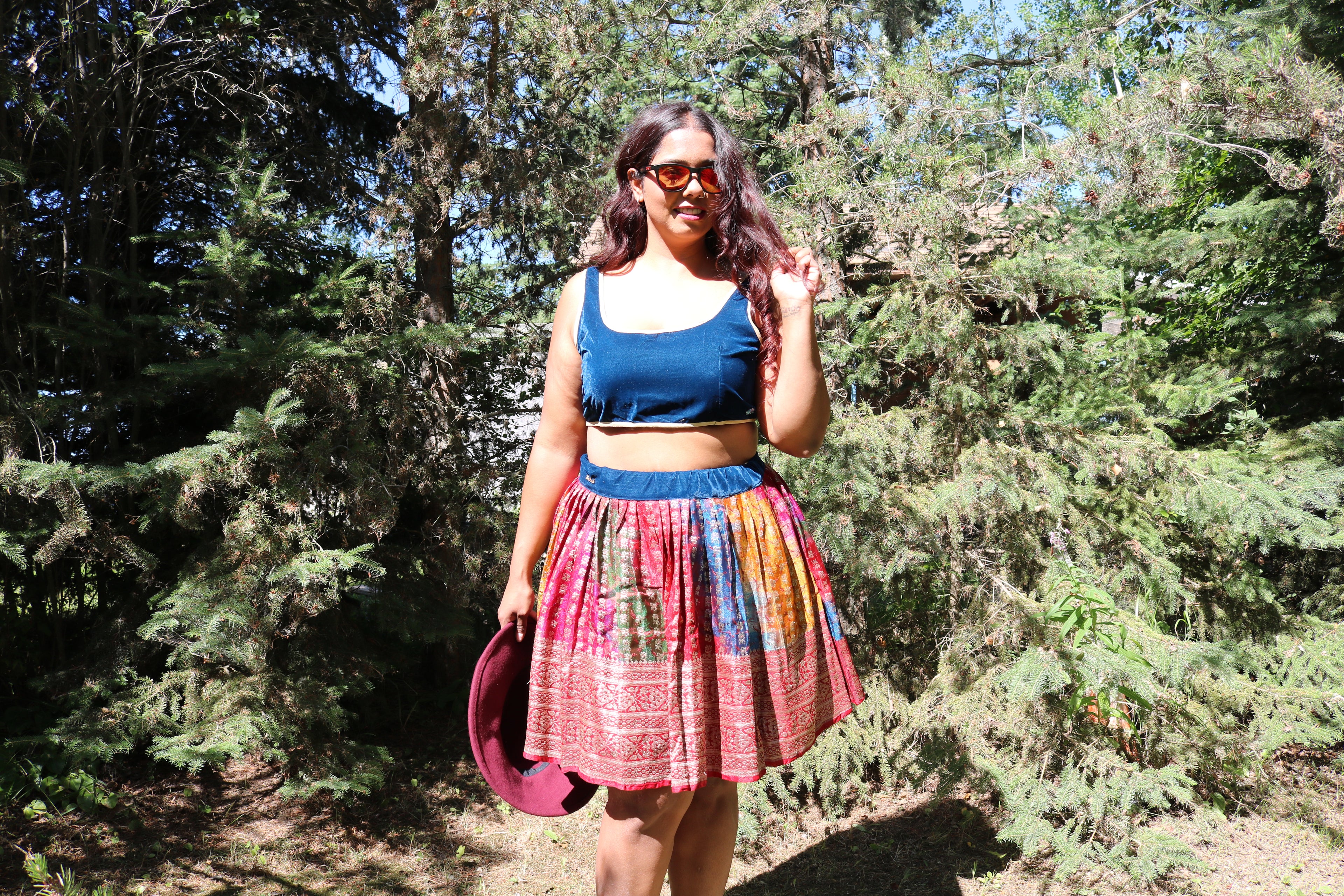 “Maharani’s Rainbow Radiance” Mini Co-ord Set