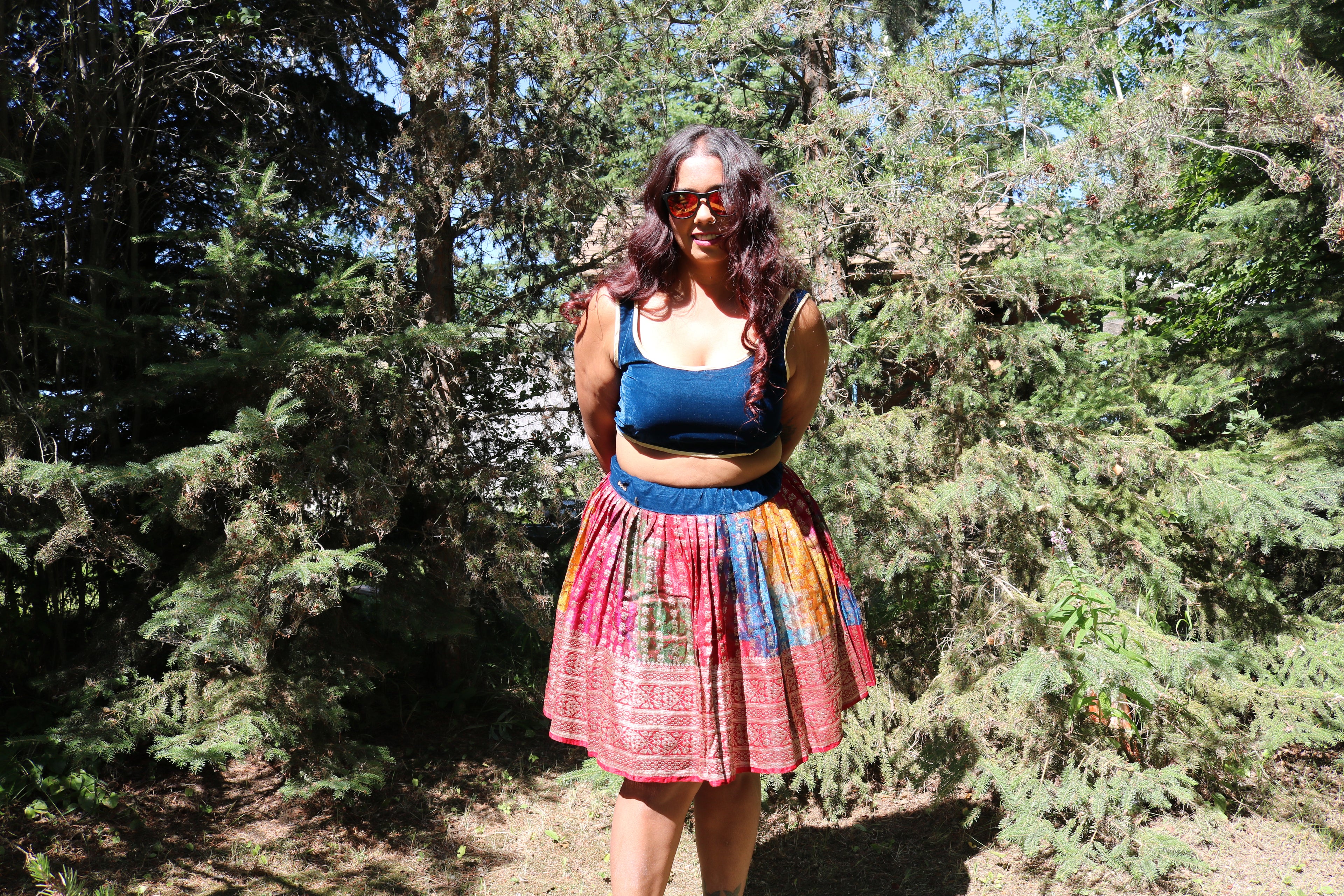 “Maharani’s Rainbow Radiance” Mini Co-ord Set