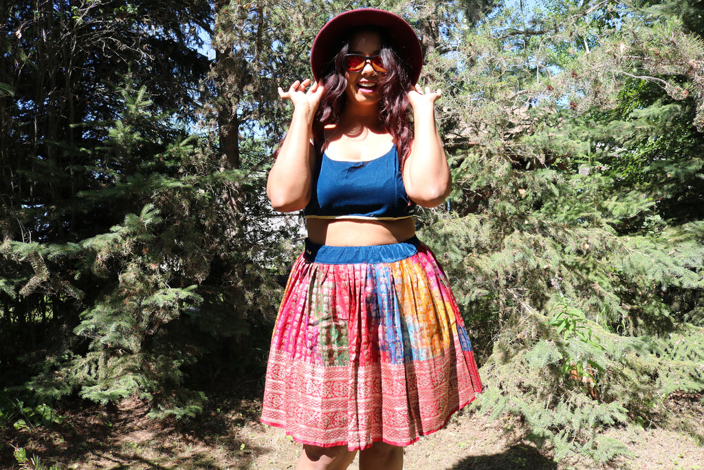 “Maharani’s Rainbow Radiance” Mini Co-ord Set