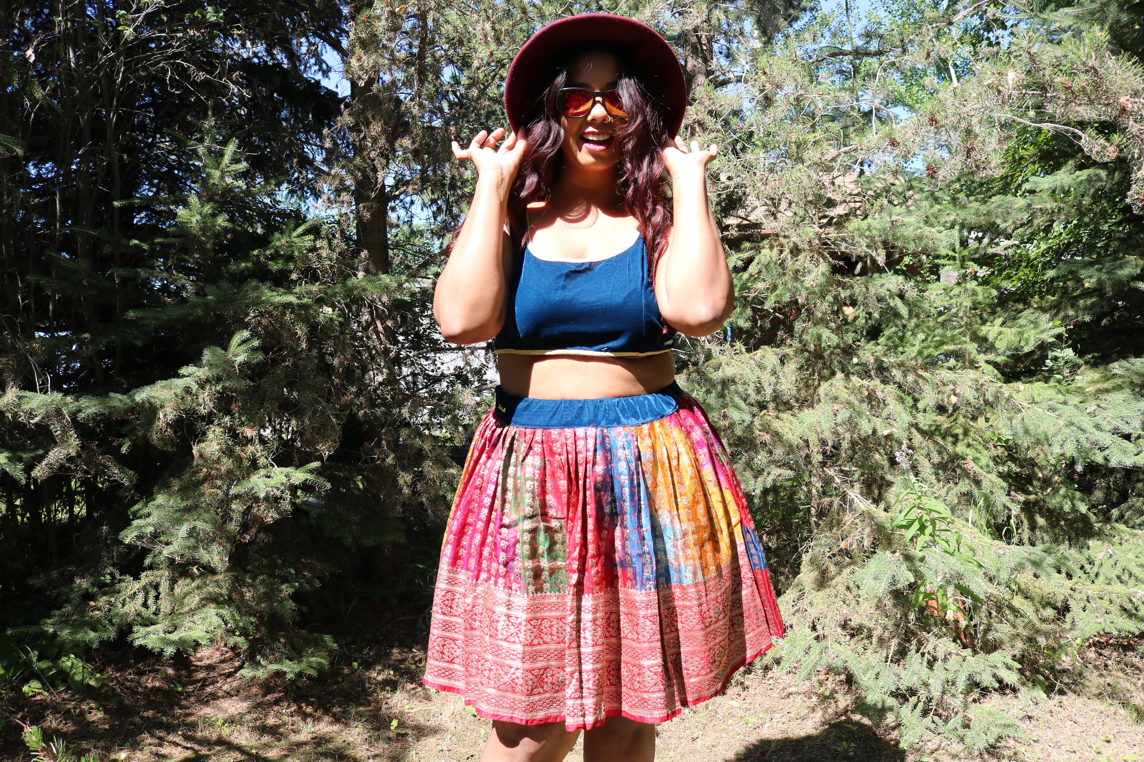 “Maharani’s Rainbow Radiance” Mini Co-ord Set