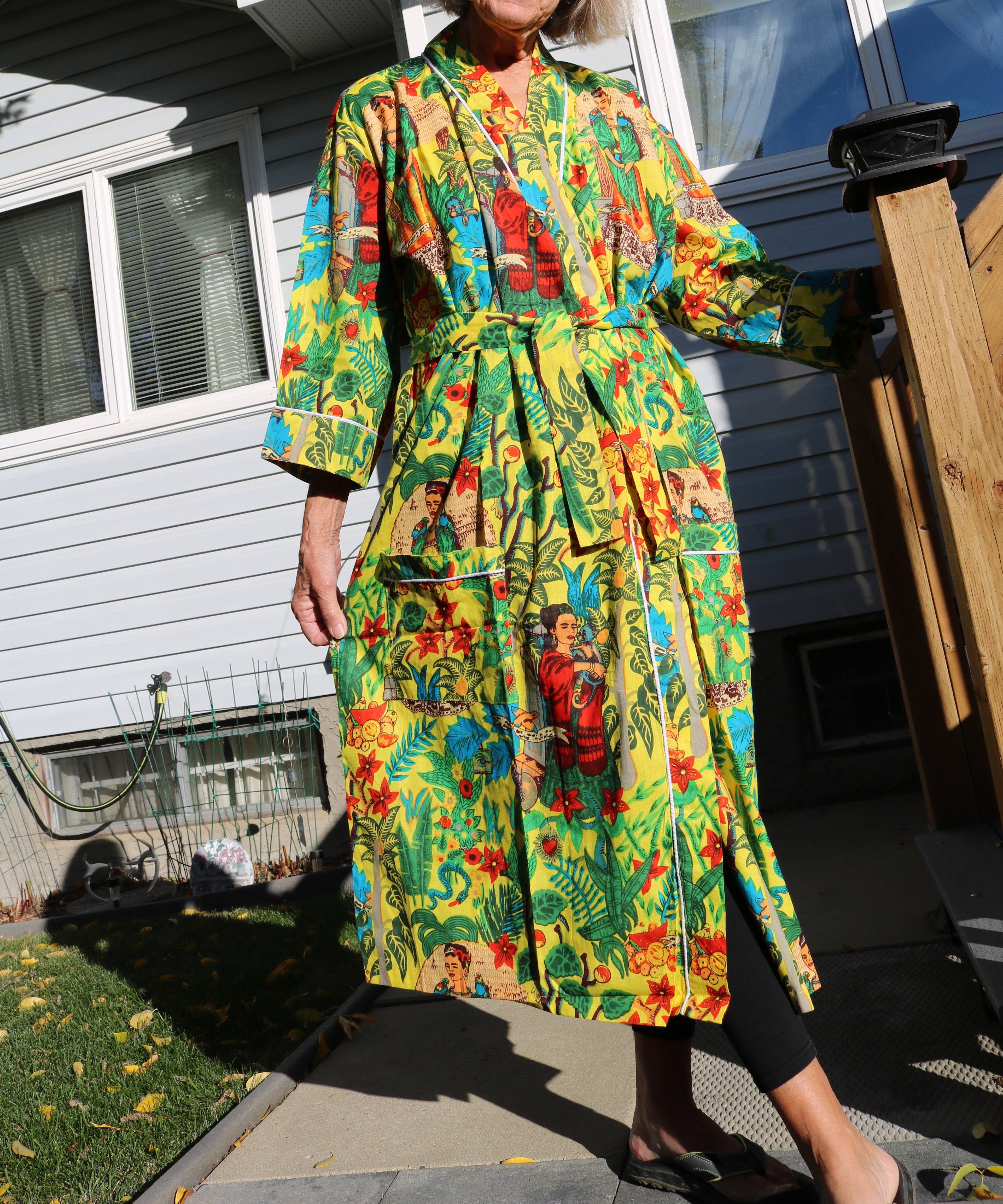 Frida's Canvas Robe in Yellow