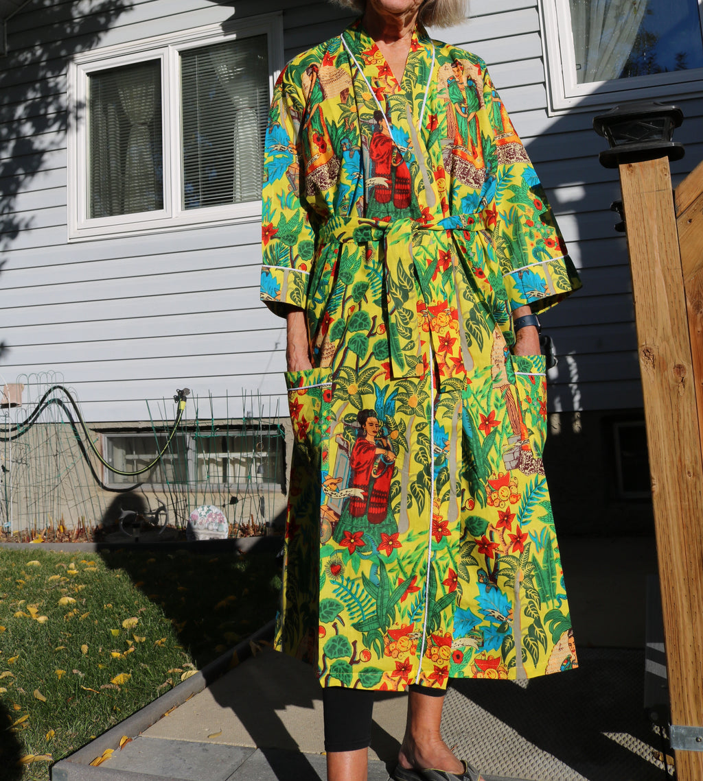 Frida's Canvas Robe in Yellow