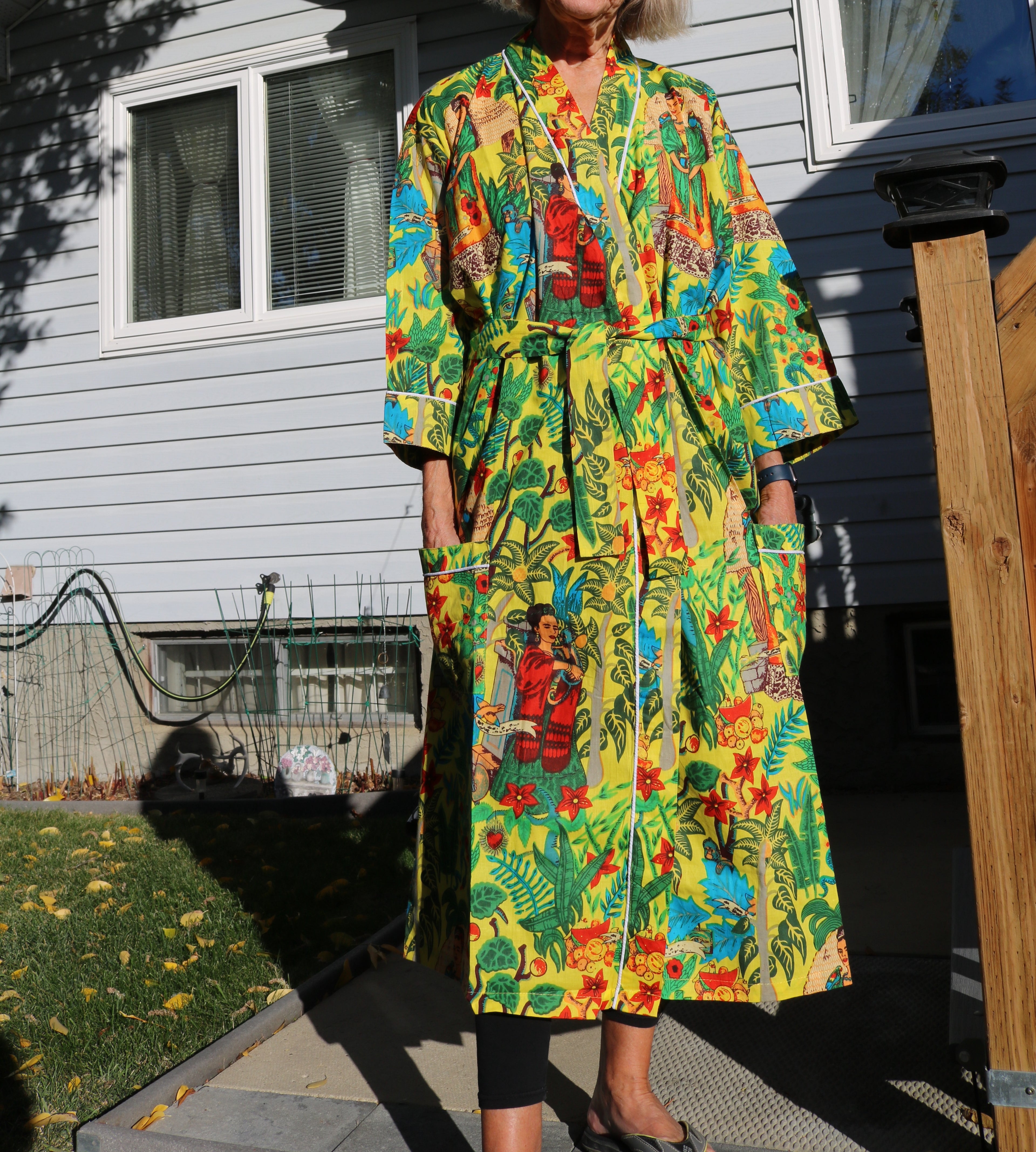 Frida's Canvas Robe in Yellow