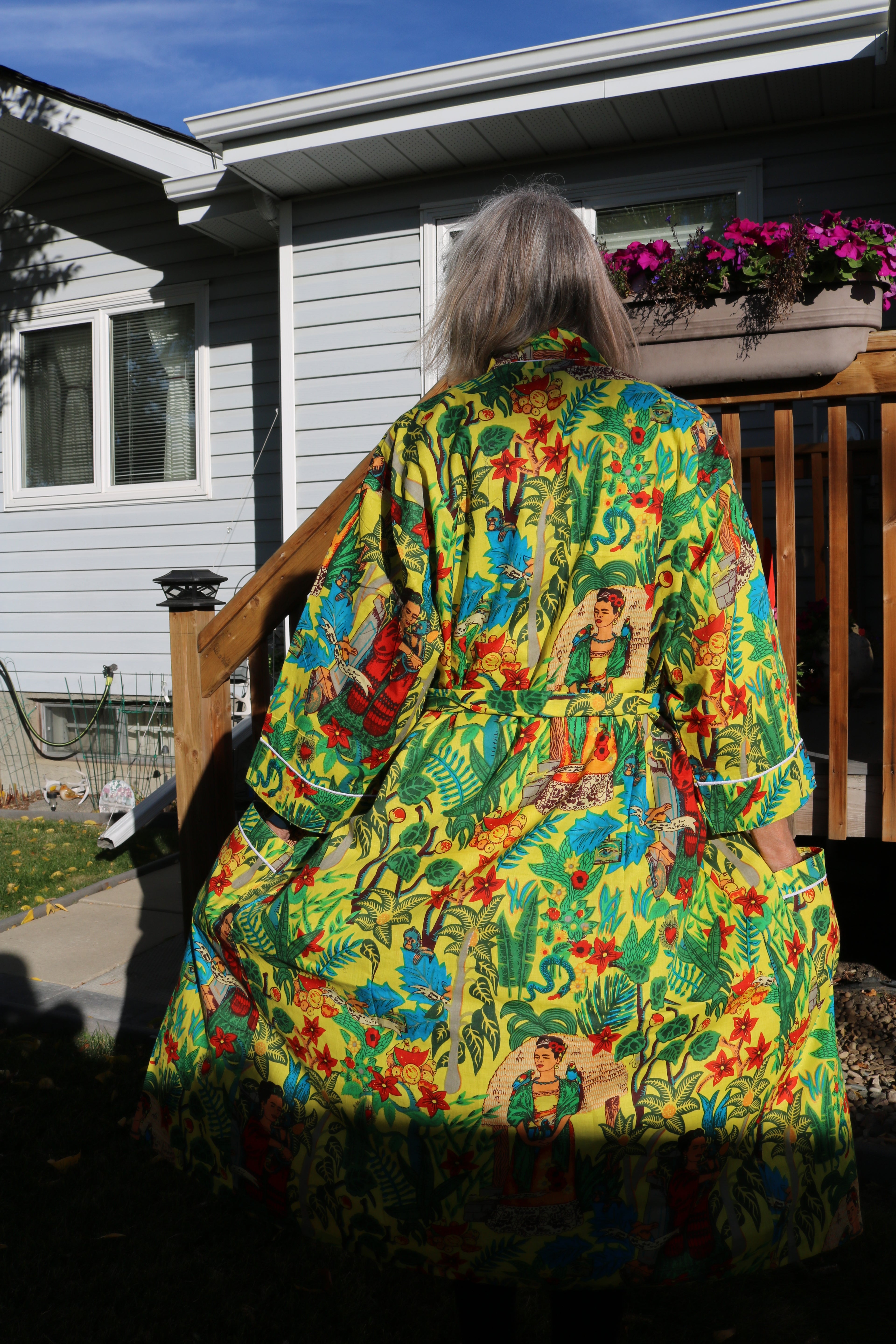 Frida's Canvas Robe in Yellow