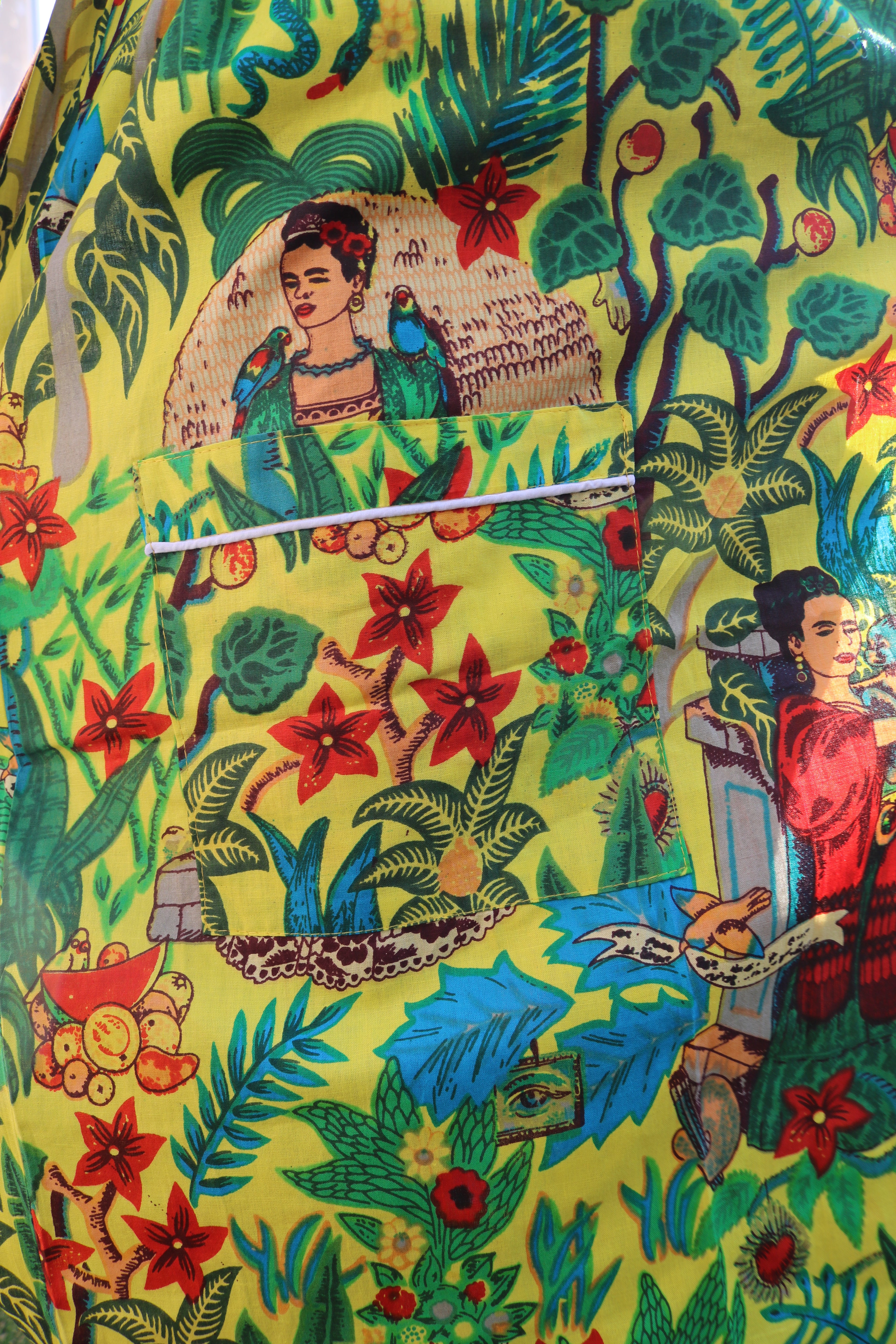 Frida's Canvas Robe in Yellow
