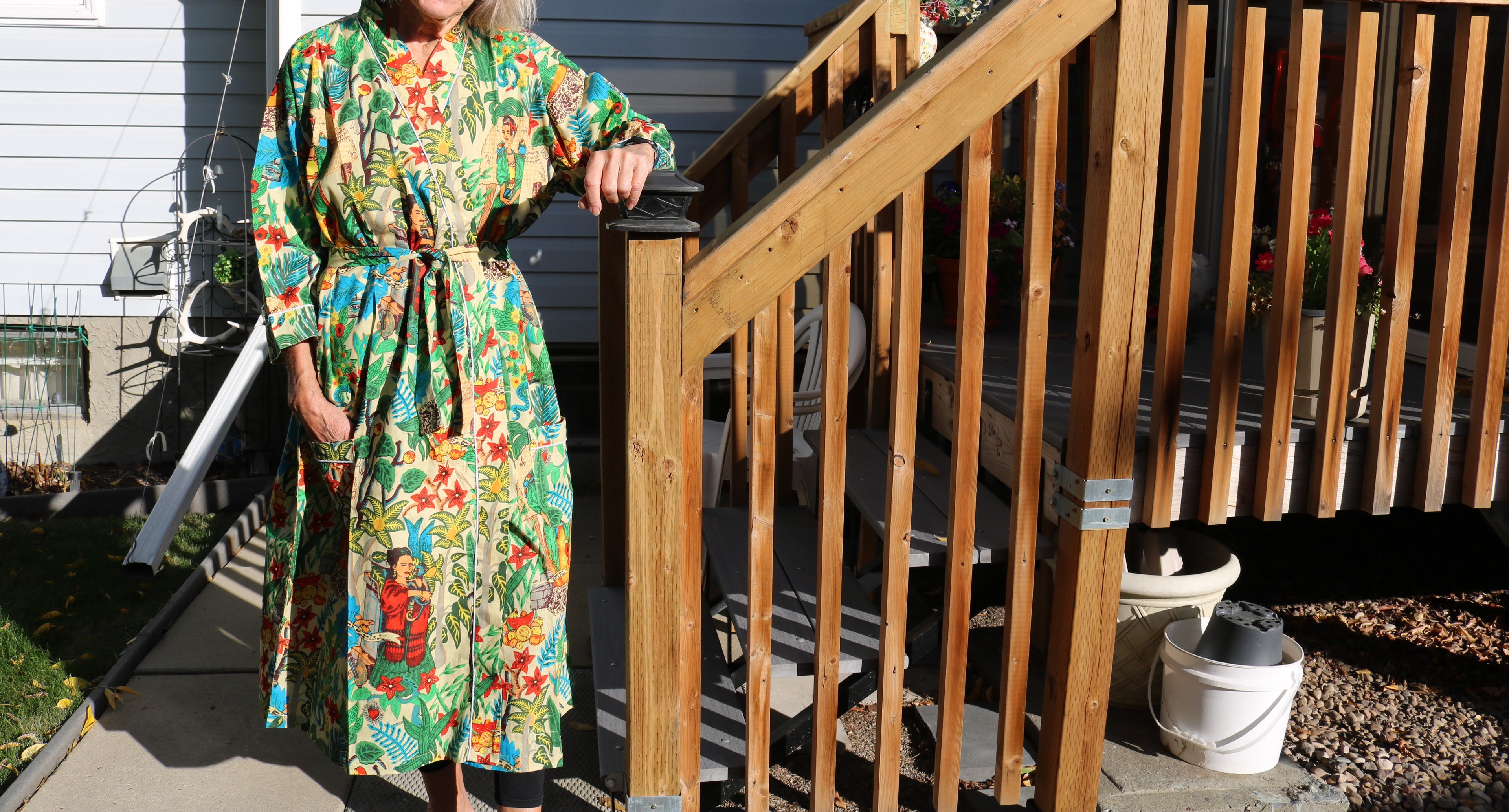 Frida's Canvas Robe in Beige