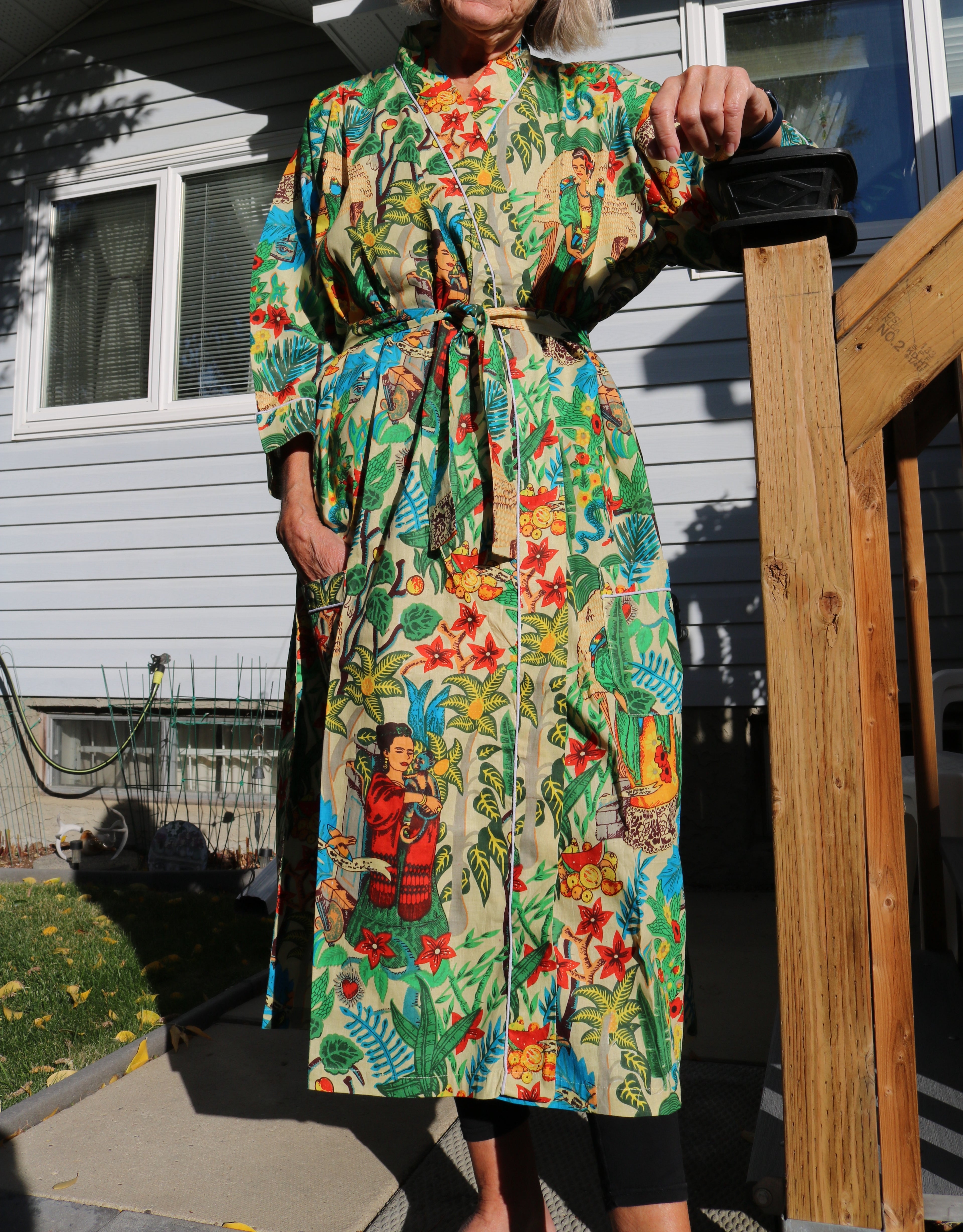 Frida's Canvas Robe in Beige