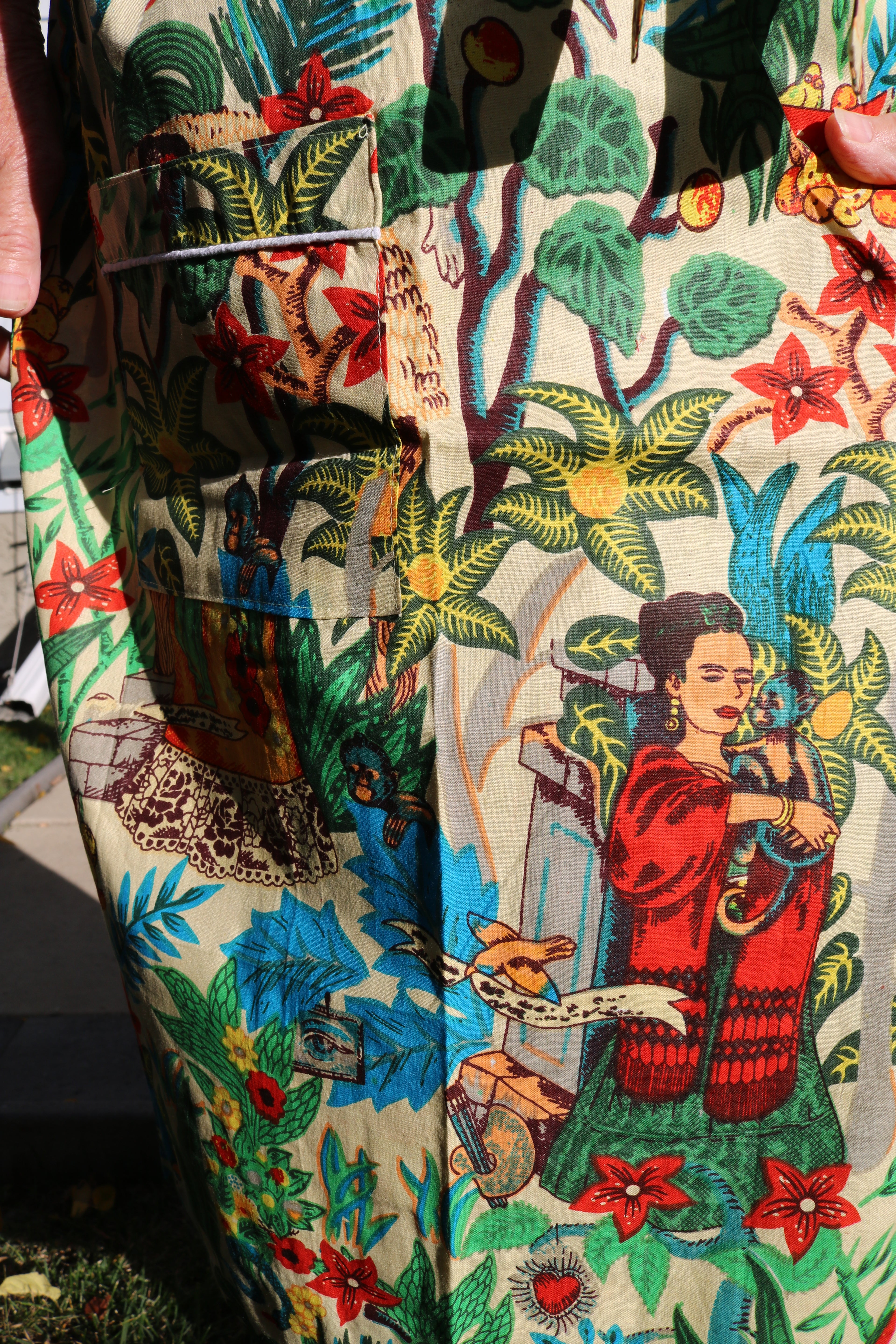 Frida's Canvas Robe in Beige