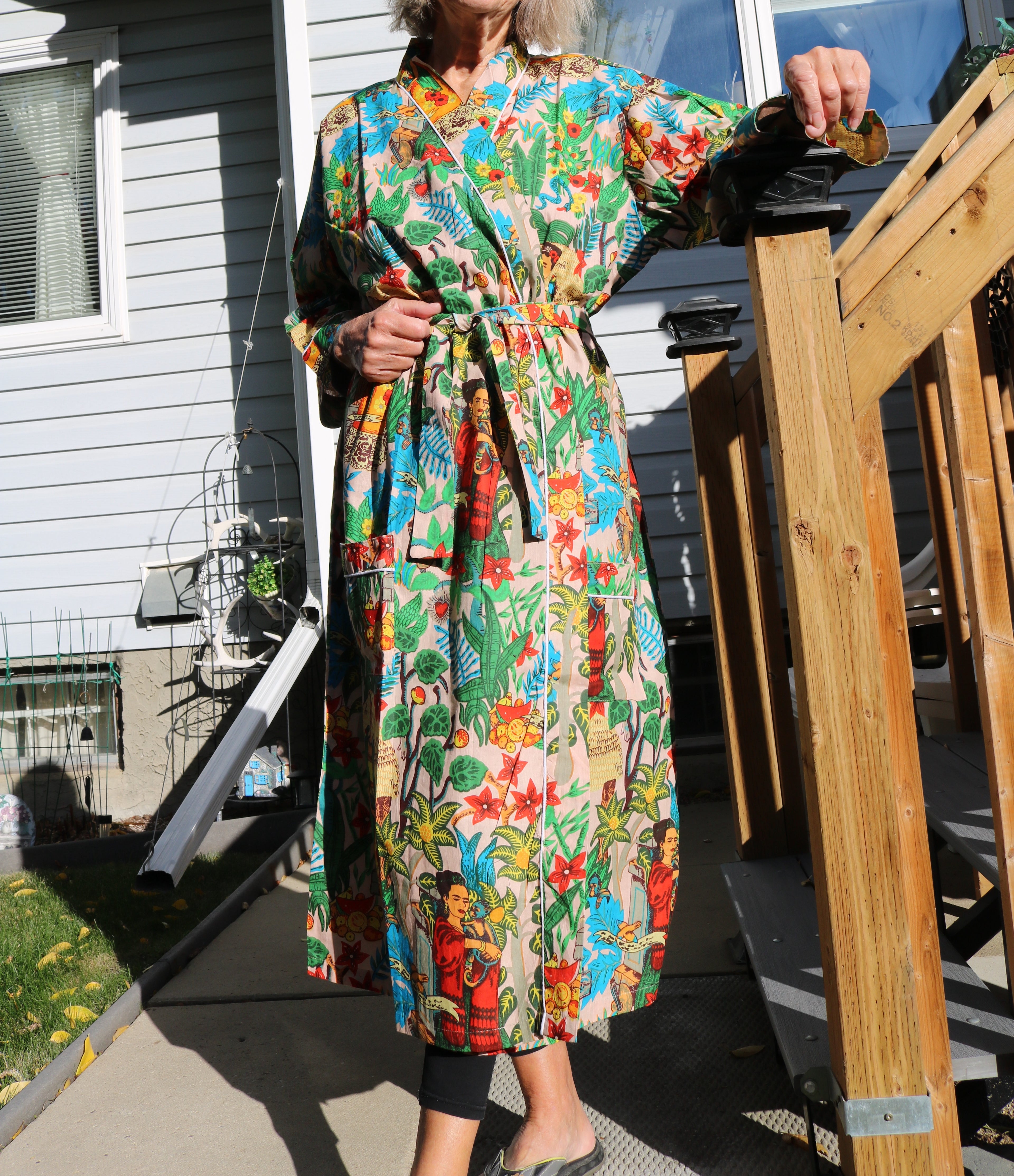 Frida's Canvas Robe in Peach