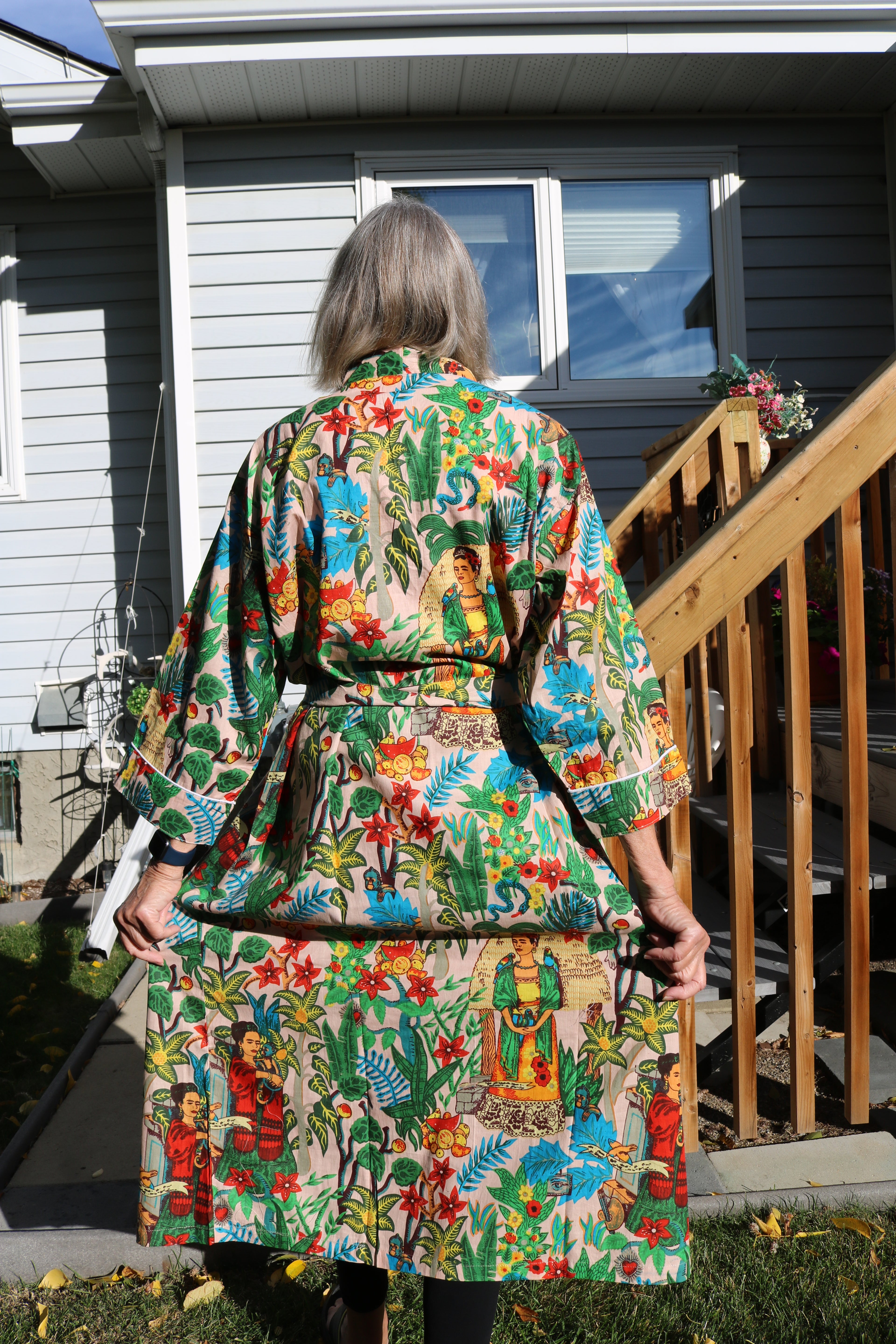 Frida's Canvas Robe in Peach