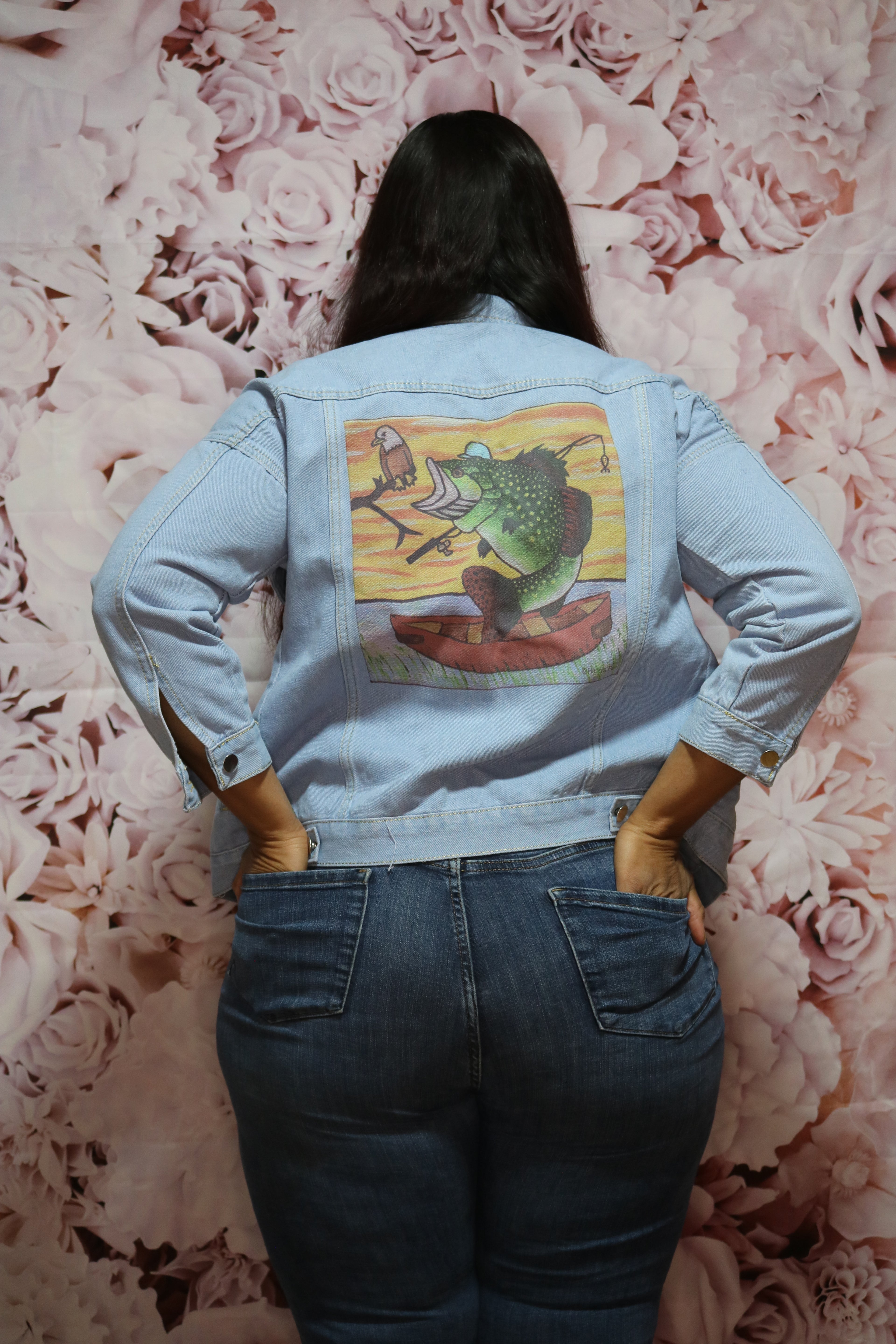 Gone Fishin' Blue Jean Jacket
