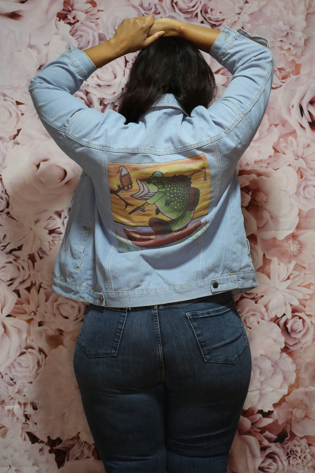 Gone Fishin' Blue Jean Jacket