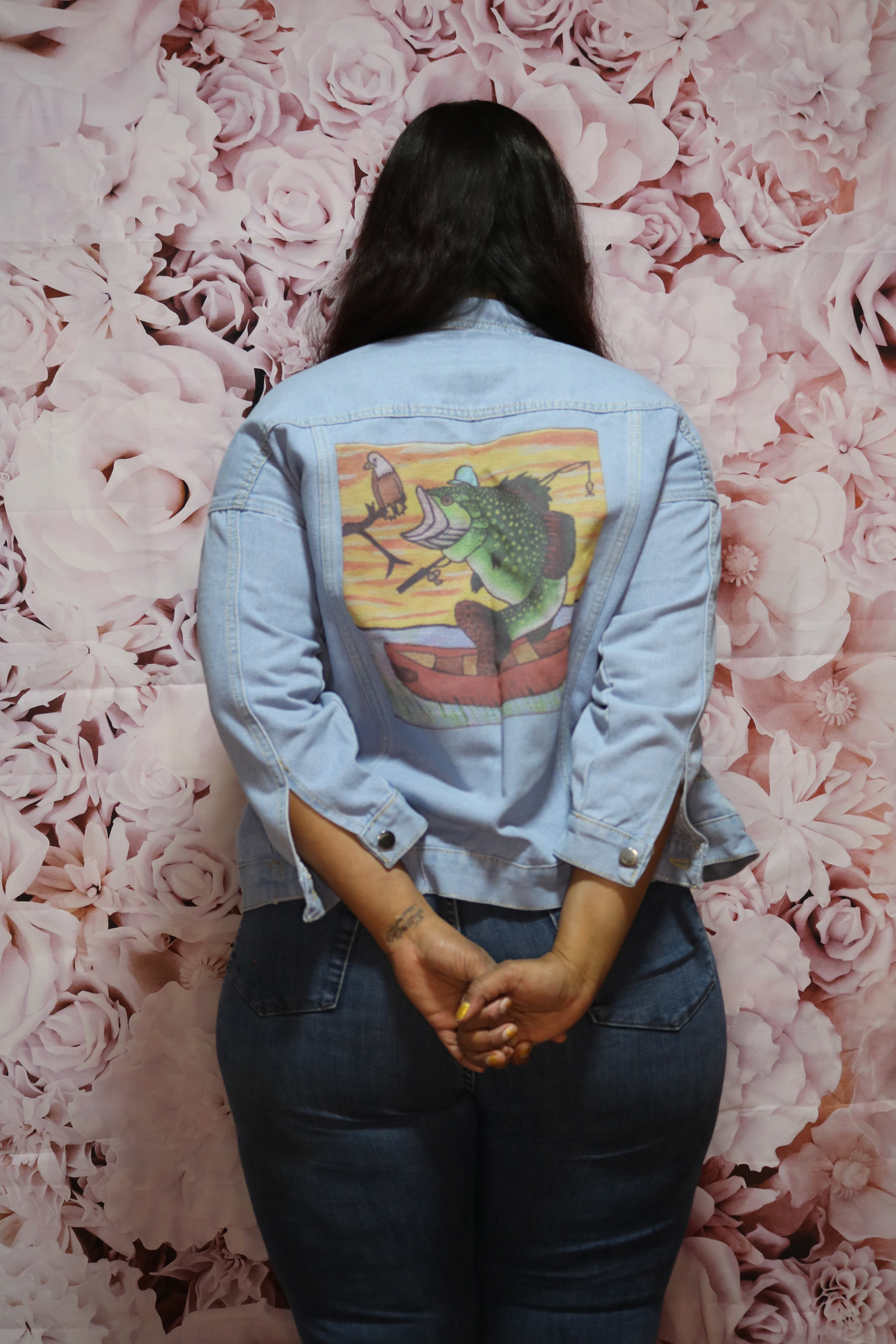 Gone Fishin' Blue Jean Jacket